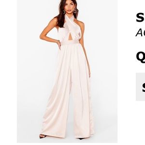 Nasty Gal wide leg jump suit